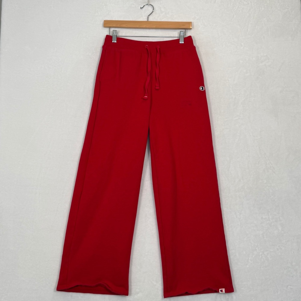 Champion Red Wide Leg Sweatpants‎ Small